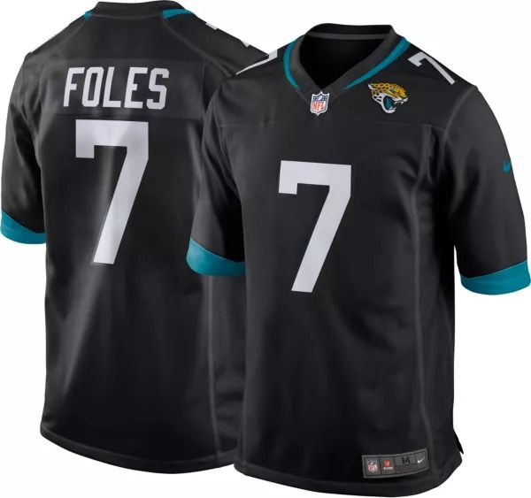 Men Jacksonville Jaguars 7 Nick Foles Nike Black Game NFL Jersey